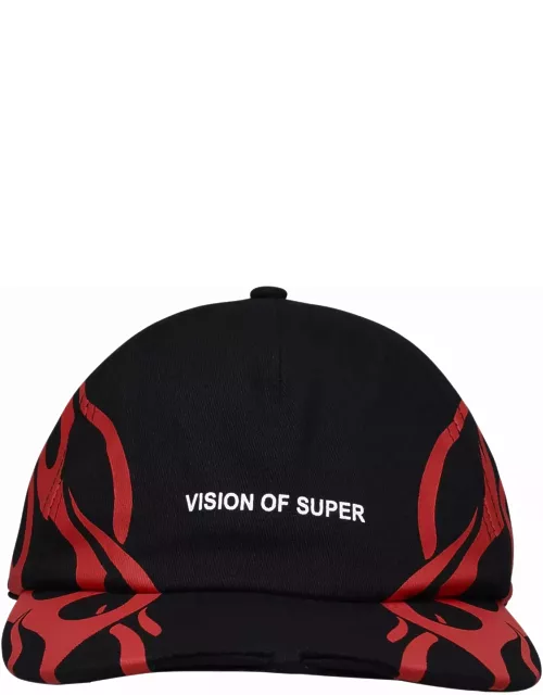 Black Cotton Cap Vision of Super
