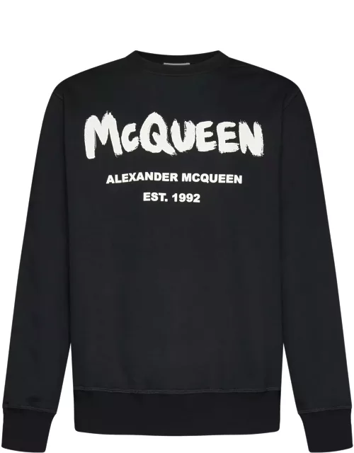 Alexander McQueen Graffiti Print Sweater