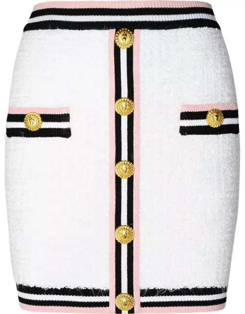 Balmain Monogram Knit Skirt