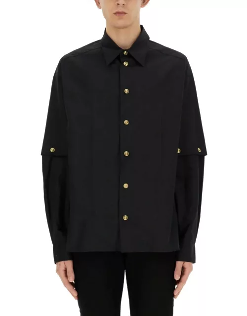 Versace Jeans Couture Shirt With Logo Button