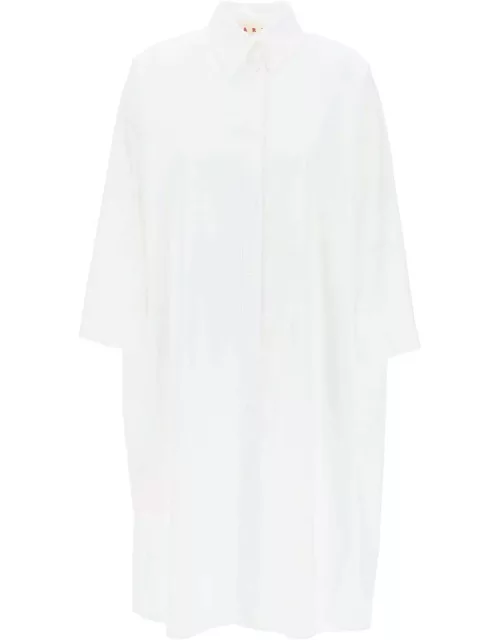 Marni Long-sleeved Midi Shirt Dres