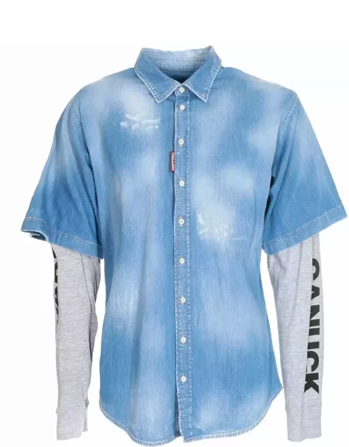 Dsquared2 Cotton Denim Shirt