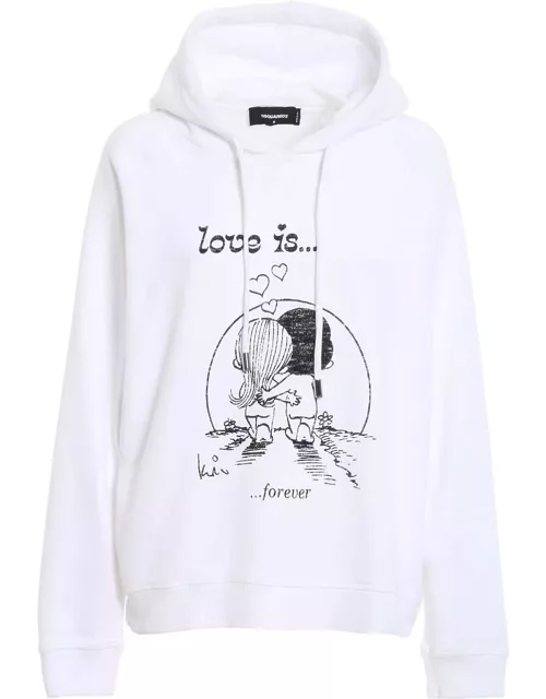 Dsquared2 Love Is Forever Print Sweatshirt