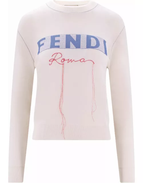 Fendi Cashmere Logo Sweater