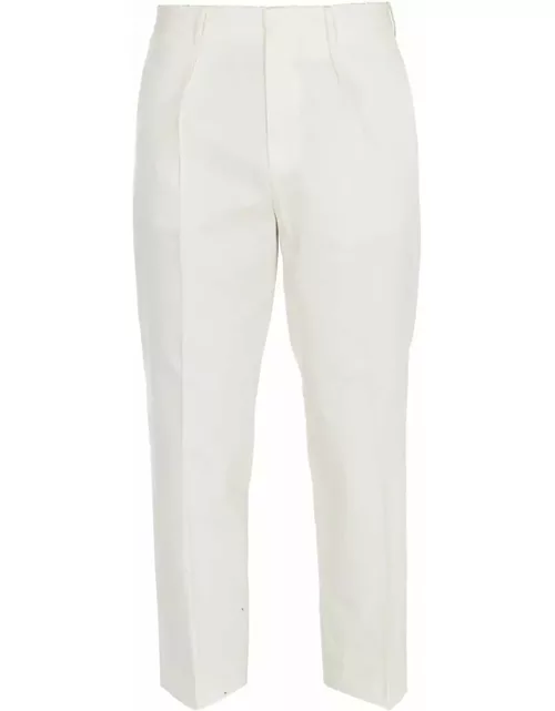 GCDS Cropped Cotton Trouser