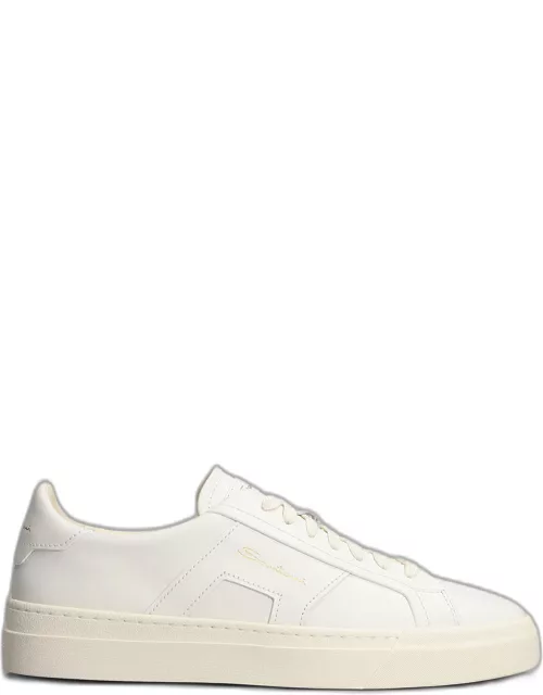 Santoni Dbs1 Sneakers In White Leather