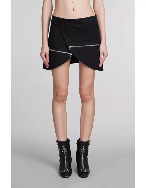 Courrèges Skirt In Black Cotton