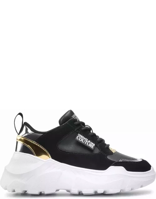 Versace Jeans Couture Jeans Couture Leather And Suede Sneaker