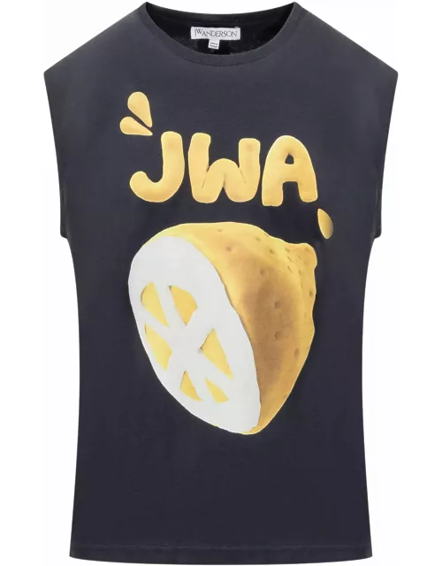 J.W. Anderson Tank Top With Jwa Lemon