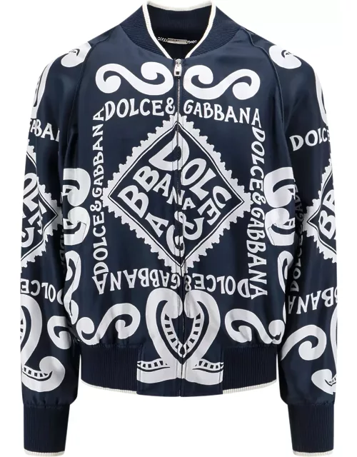 Dolce & Gabbana Silk Bomber Jacket