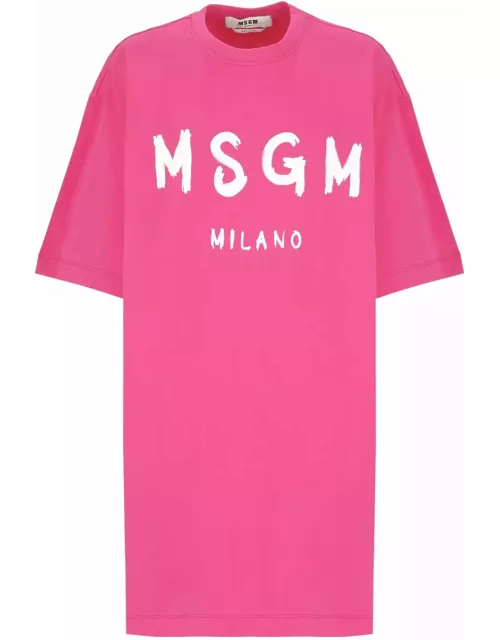 MSGM Dress With Logo