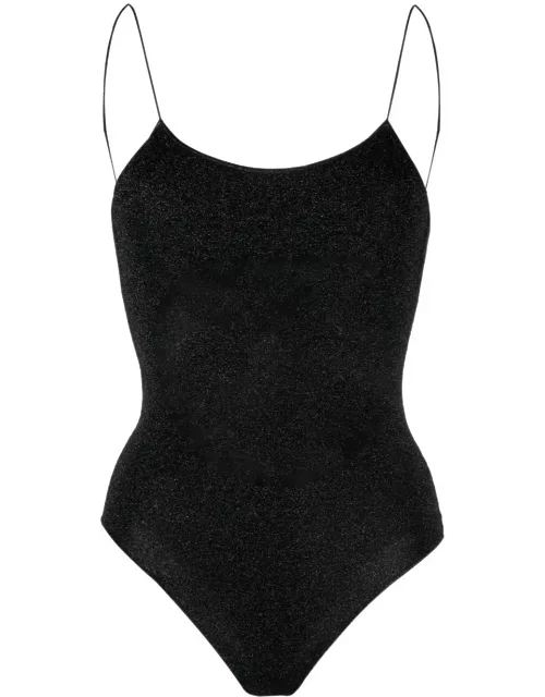 Oseree Black Lumiere Maillot One-piece Swimsuit