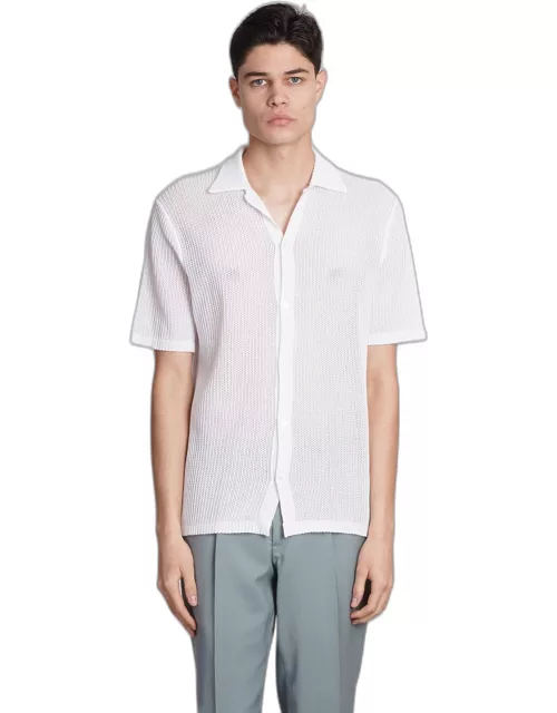 Ballantyne Shirt In White Linen