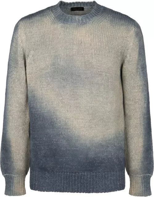 Roberto Collina Cotton Blend Crew-neck Sweater