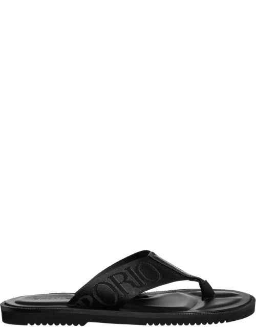 Emporio Armani Leather Sandal