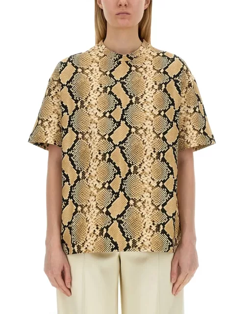 Jil Sander T-shirt With Animal Pattern
