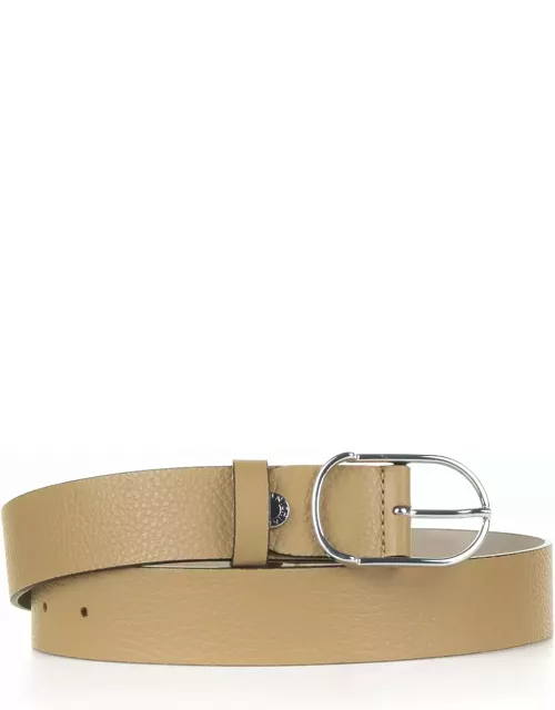 Gianni Chiarini Natural Beige Leather Belt