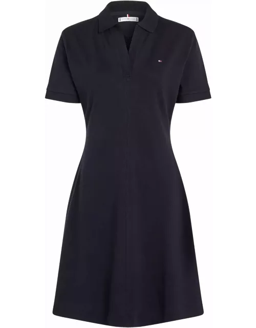 Tommy Hilfiger Navy Blue Polo Dress Without Button