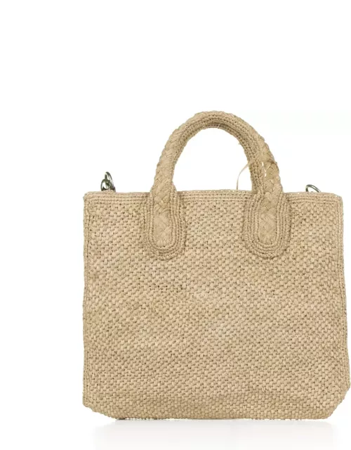 Ibeliv Raffia Shopping Bag With Shoulder Strap