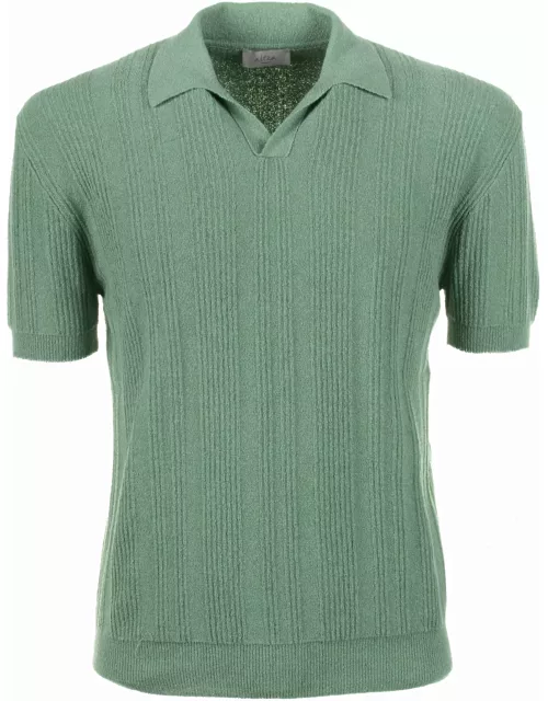 Altea Sage Green Short-sleeved Polo Shirt