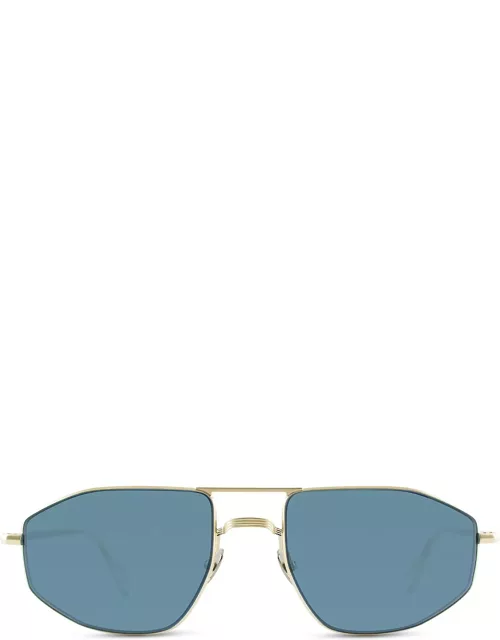 AHLEM Quai Dorsay Grey Gold Brushed Sunglasse