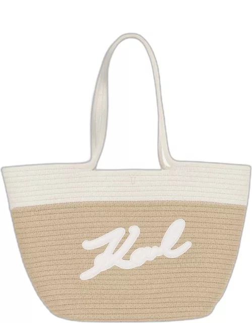 Karl Lagerfeld Fabric Tote Bag With Logo