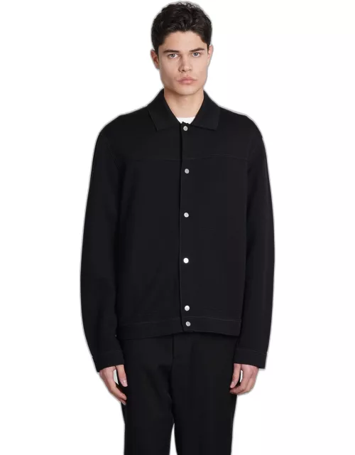 Zegna Casual Jacket In Black Woo