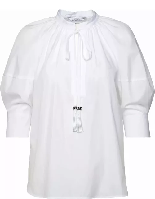 Max Mara carpi White Cotton Shirt