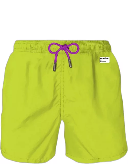 MC2 Saint Barth Man Acid Green Swim Shorts Pantone Special Edition
