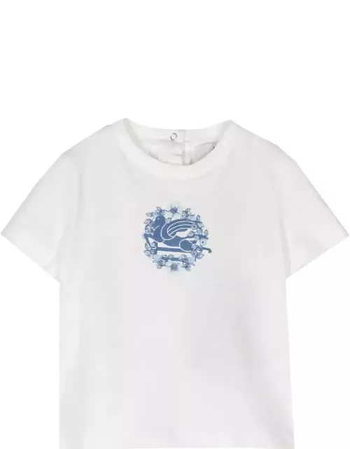 Etro T-shirt With Pegaso And Paisley