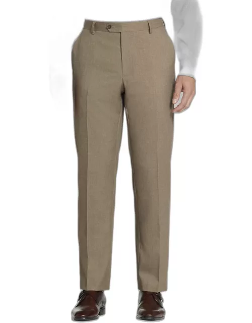 JoS. A. Bank Men's Tailored Fit Suit Pants, Taupe, 40x32 - Suit Separate