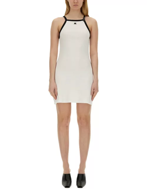 courreges dress with logo