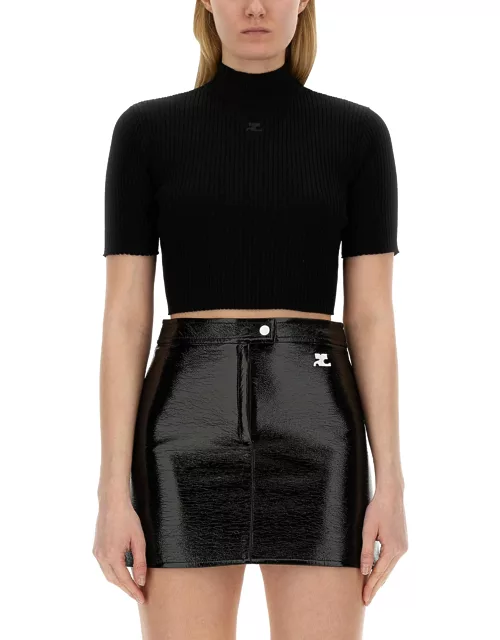 courreges top cropped