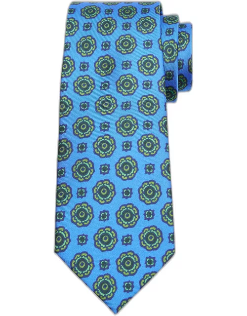 Men's Silk Floral-Print Tie