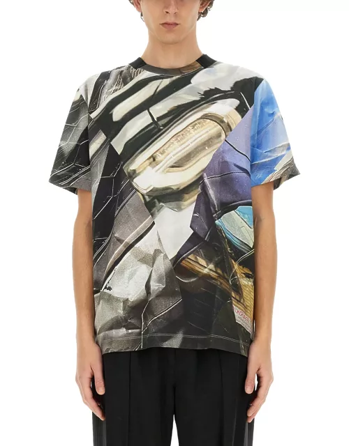 helmut lang t-shirt with print