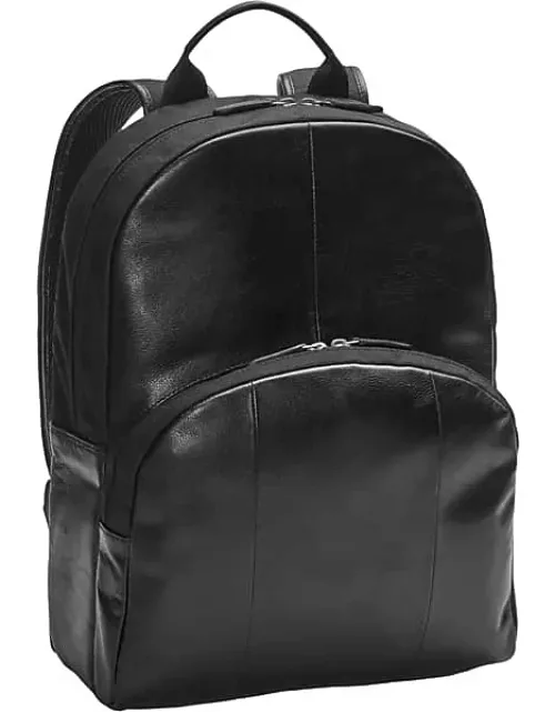 Pronto Uomo Men's Leather Backpack Black
