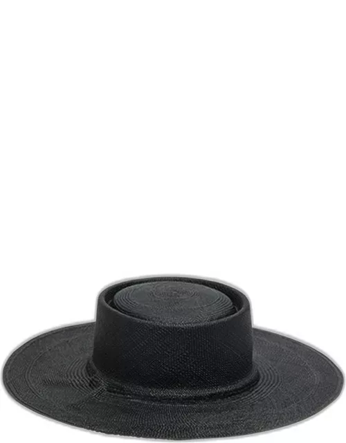 Marlene Straw Large-Brim Hat