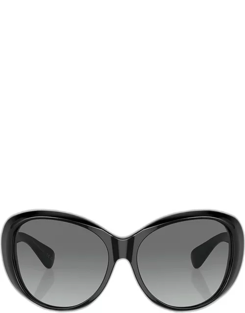 Maridan Gradient Acetate & Plastic Round Sunglasse
