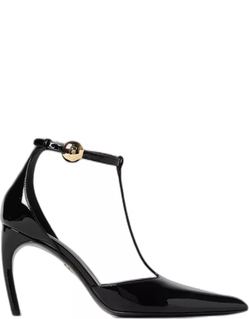 Heeled Sandals FERRAGAMO Woman color Black