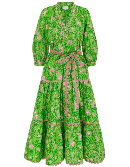 PINK CITY PRINTS Marina Dress - Lime Jungle