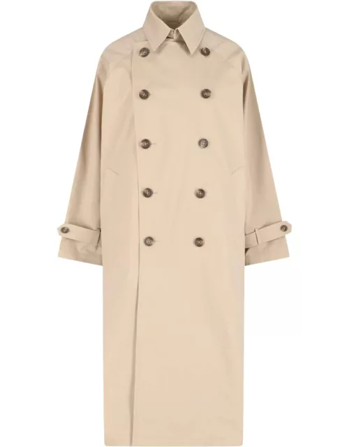 Vis a Vis Double-Breasted Trench Coat