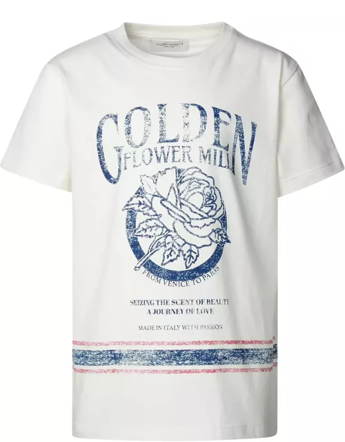 Golden Goose Ivory Cotton T-shirt