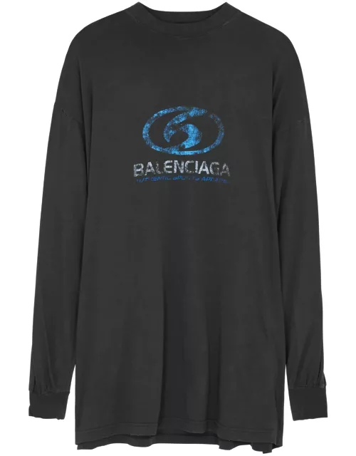 Balenciaga Logo-print Cotton top - Black - 1 (UK 8 / S)