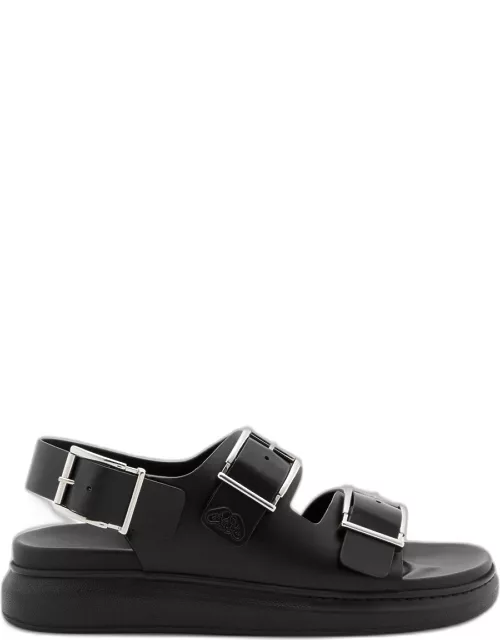 Alexander Mcqueen Leather Sandals - Black - 45 (IT45 / UK11)
