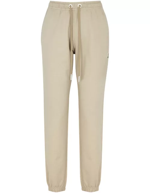 Moncler Logo Cotton Sweatpants - Beige - L (UK14 / L)