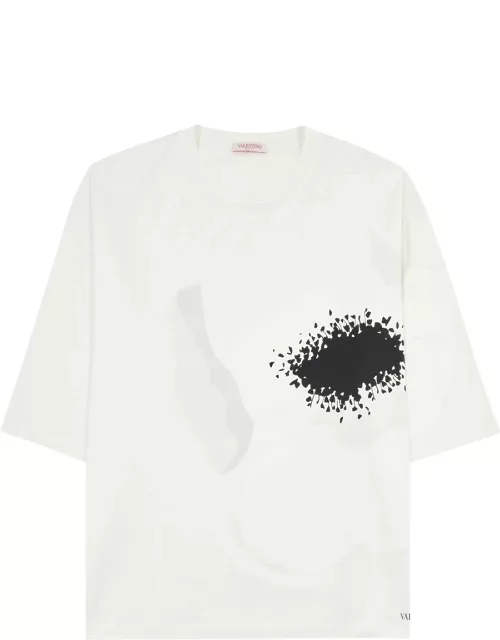 Valentino Printed Cotton T-shirt - White