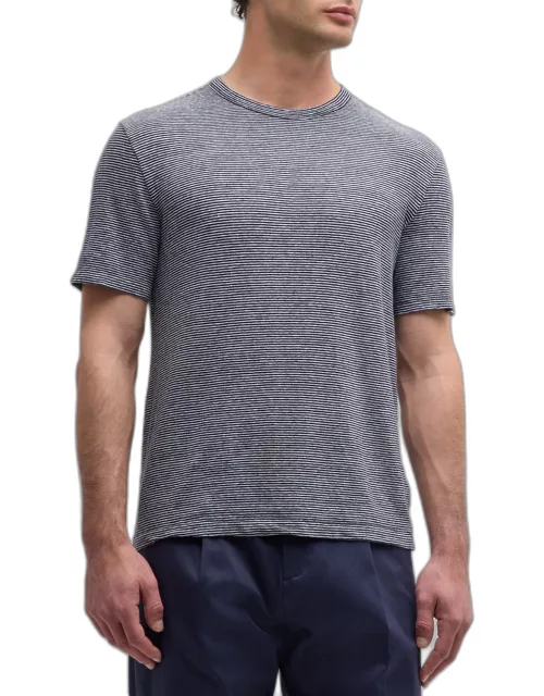 Men's Striped Linen T-Shirt