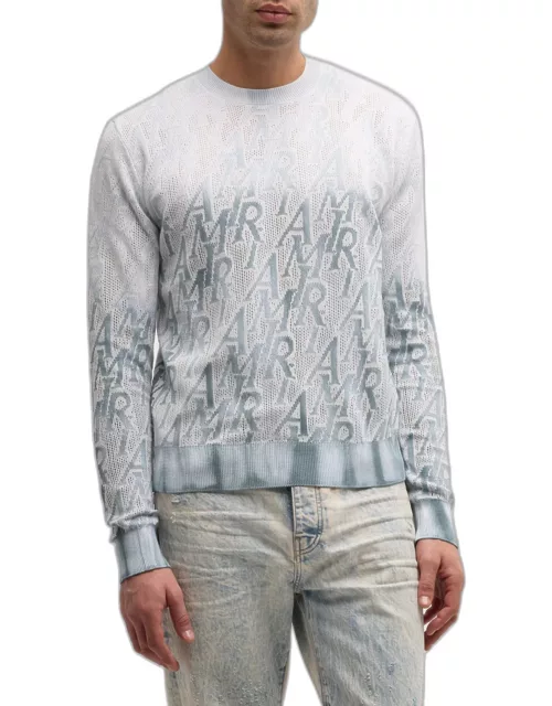 Men's Repeat Logo Tie-Dye Sweater