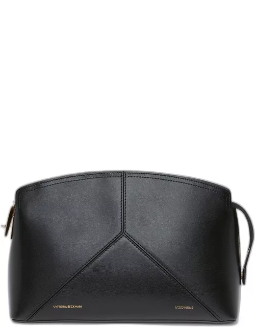 Zip Leather Clutch Bag