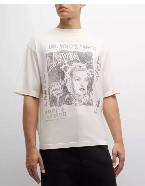Men's Face-Print T-Shirt